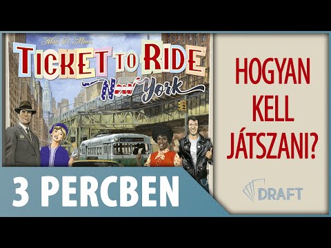 3 Percben // A Ticket to Ride New York Játékszabályainak Alapjai - :: DRAFT :: Társasjáték vlog