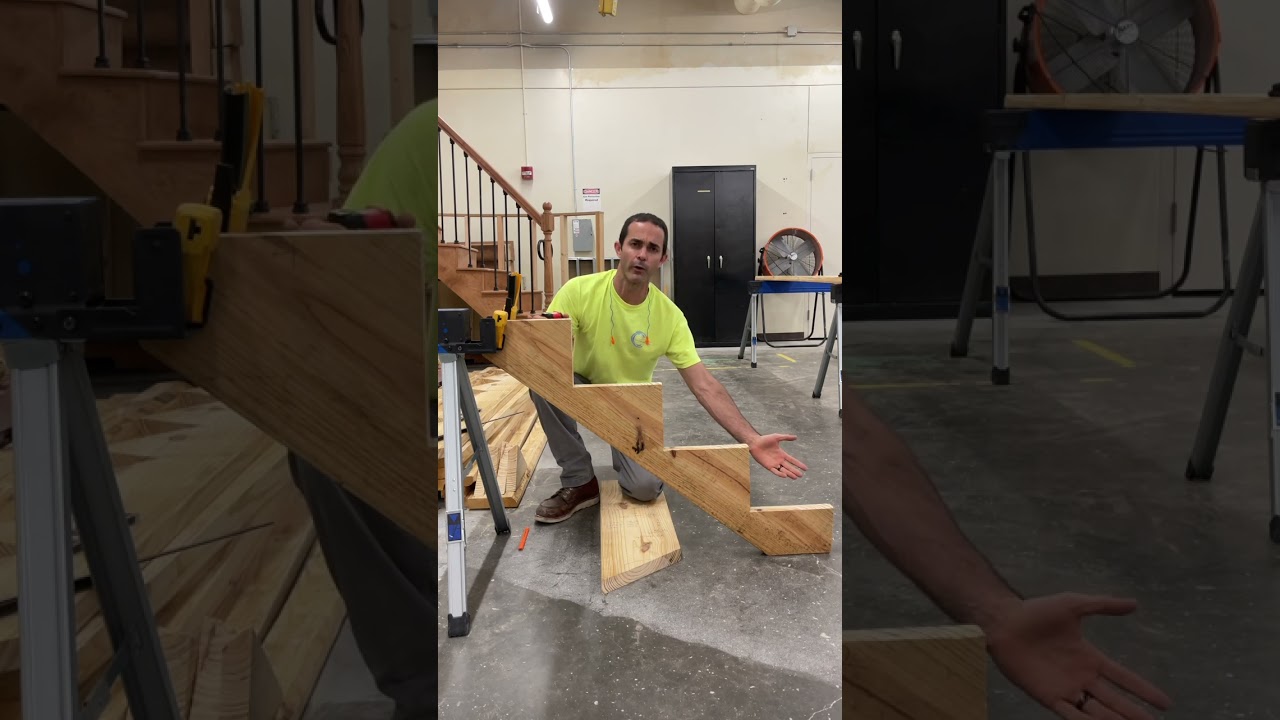 PART 1: Stair stringer layout #stairsdesign #stairs  #staircase #carpentry #carpenter #construction