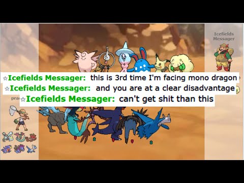 MONO DRAGON CRUSHES SALTY MONO FAIRY TEAM...... POKEMON SHOWDOWN FUNNY SALTY BATTLES