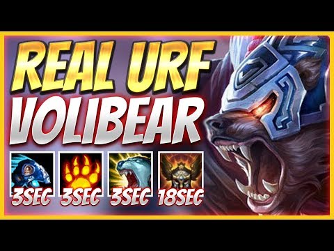 REAL URF IS BACK! VOLIBEAR URF = GANK TRAIN (80% CDR) - League of Legends
