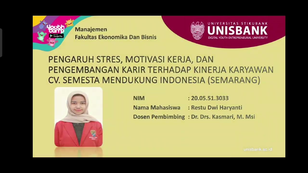 PENGARUH STRES KERJA, MOTIVASI KERJA DAN PENGEMBANGAN KARIR TERHADAP KINERJA KARYAWAN