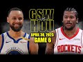 Golden State Warriors Vs Houston Rockets Full Game 6 Highlights May 2 2025 NBA Playoffs