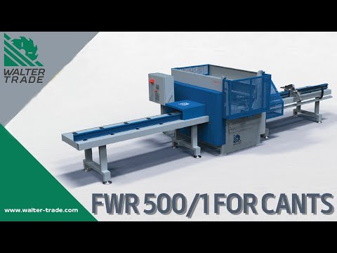 Single-saw cross-cut machine for two-edged cants FWR 500/1 WALTER
