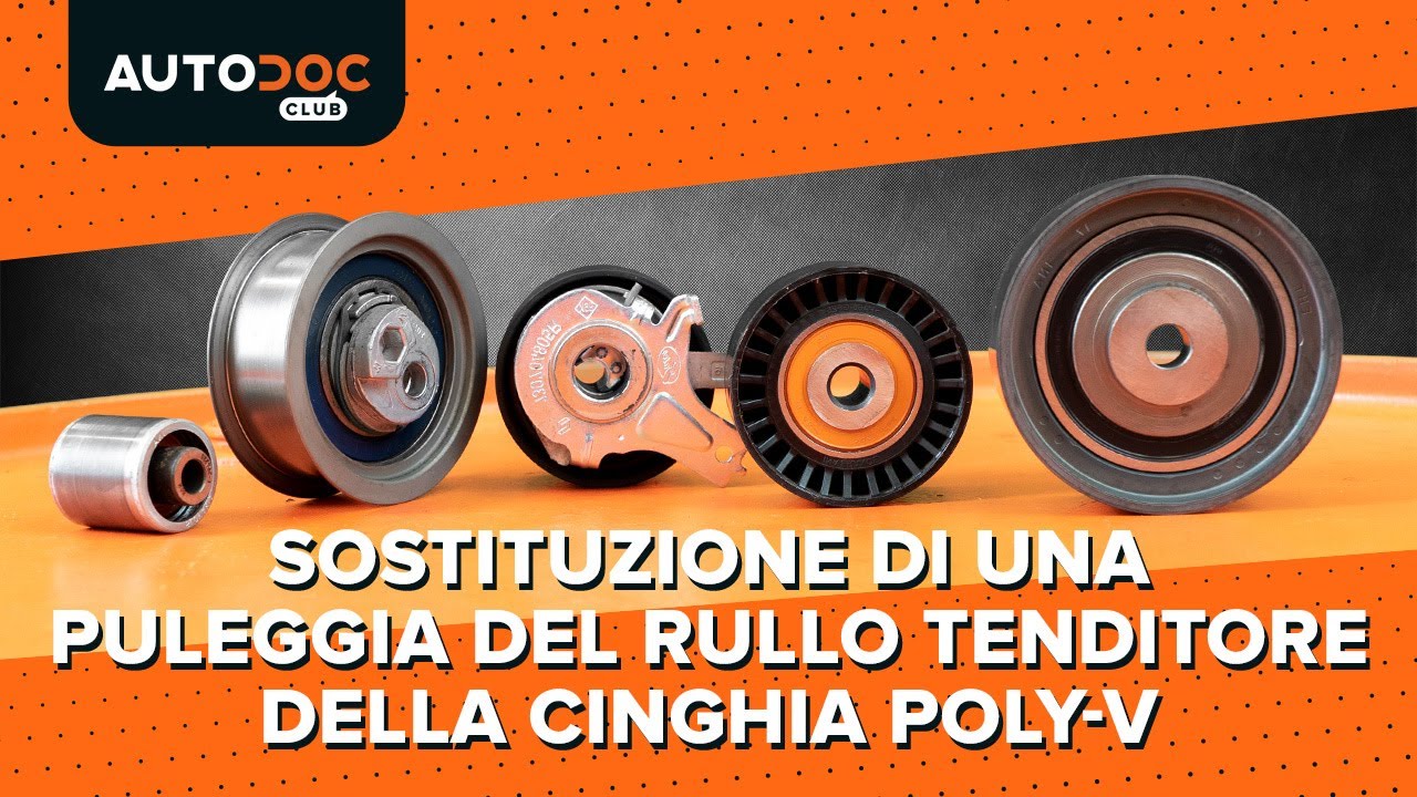 Come cambiare puleggia del tenditore della cinghia poly-V su un'auto - Guida alla sostituzione