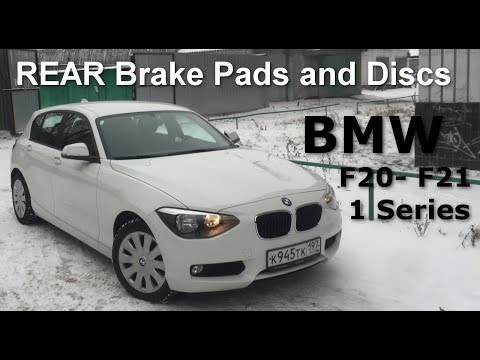 How to Change the rear brakes on a F20 F21 BMW 1-series. Discs and Pads