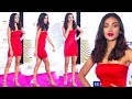 Sahher Bambba Looking Hot In Red Bodycon Dress At Grazia Millennial Awards 2022