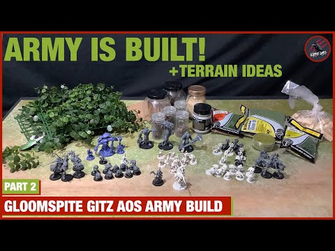 GLOOMSPITE GITZ ARMY CHALLENGE - PART 2 - 1155 Points Of Gitz Built & Terrain Ideas - Age of Sigmar