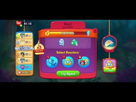 Fishdom Adventure 🧩 Hard level 6405 🧩 Fishdom Solitaire Gameplay #fishdom #ads