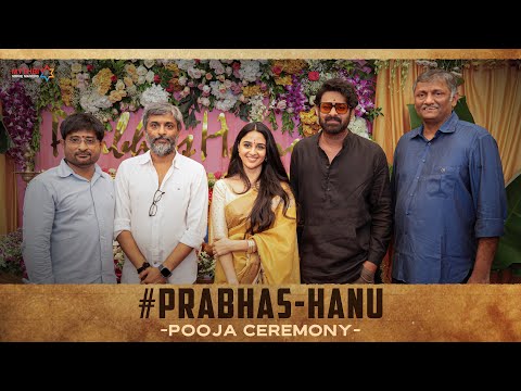#PrabhasHanu Pooja Ceremony | Prabhas | Hanu Raghavapudi | Imanvi | Vishal Chandrashekhar | MMM