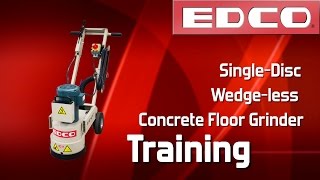 preview picture of video 'TRAINING: How To Use a 1-Disc Concrete Grinder (Wedge-Less Style) - EDCO'