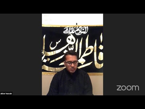 Live: Majlis-e-Ayyam-e-Fatimiyya (SA) 1442 HJ at MASOM Imambargah on Jan 16th 2021