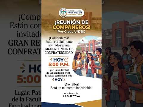 unidad basadrina invitación a todos los estudiantes de la UNGBG