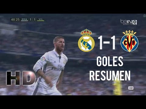 Real Madrid vs Villarreal 1-1 Full Highlights - Resumen Completo 21/09/2016