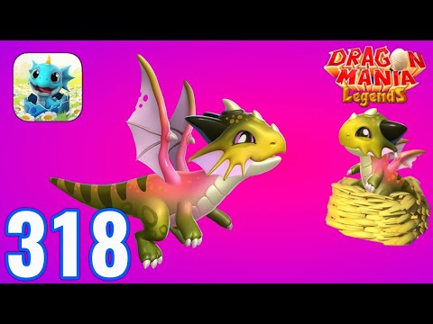 Dragon Mania Legends - Gameplay Walkthrough Part 318 - MARSH DRAGON Hatching (iOS, Android).