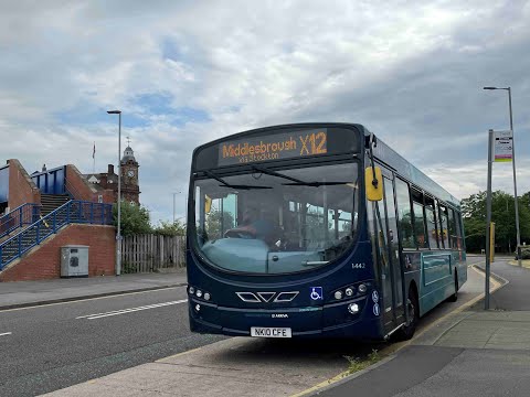 Arriva North East 1442 NK10CFE on a service X12 to Middlesbrough