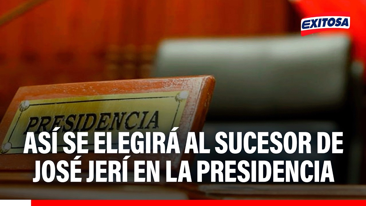 🔴🔵 Así se elegirá al sucesor de José Jerí en la Presidencia de la República