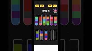 Water Sort Puzzle Level 115 Walkthrough #shorts #watersortpuzzle