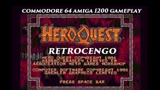 Commodore 64 Amiga 1200 Hero Quest 1 & 2 Gameplay and History