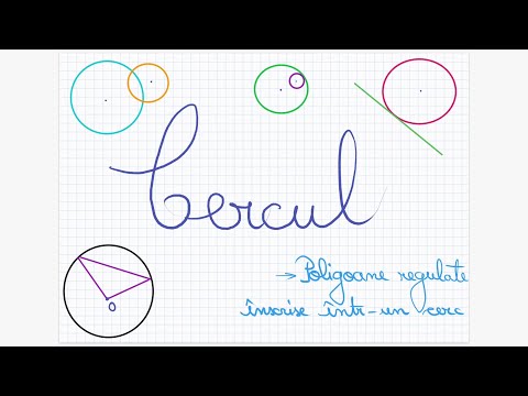 The circle: regular polygons inscribed in a circle - Grade 7