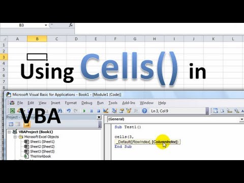 Excel VBA Basics #2 - Using the Cells object with and without range object, named ranges