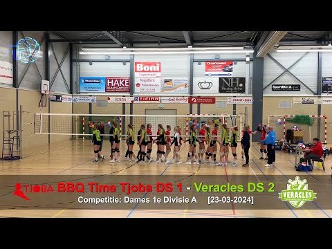 Volleybal Dames 1e Divisie A: BBQ Time Tjoba D1 - Veracles D2 [23-03-2024]