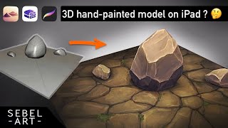 3d hand-painted art only using iPad 🤔?!