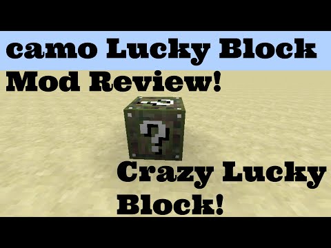 Minecraft: {ROBERT, EPIC WELLS, OP DROPS!} Camo Lucky Block Mod Showcase!