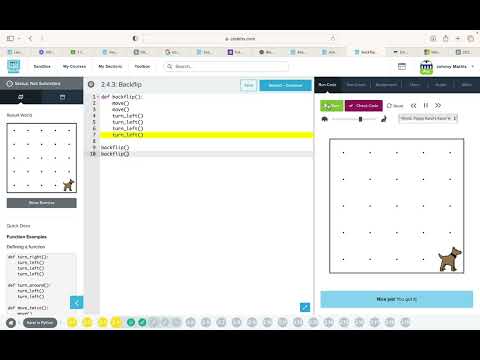 Codehs Python 2 4 Video Tutorial Functions In Karel