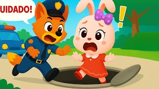 Mantente seguro cerca de las alcantarillas | Película animada de aventuras policiales