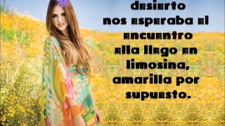 Eiza Gonzalez(Lola)-Flores amarillas-letra-Lola erase una vez