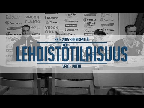 26.5.2015 Veto - Pattu lehdistötilaisuus
