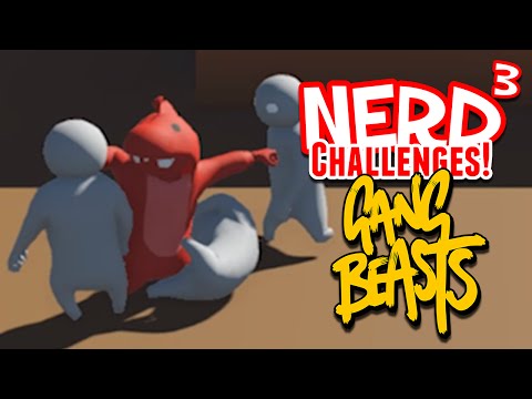 Nerd³ Challenges! Jelly Wave! - Gang Beasts