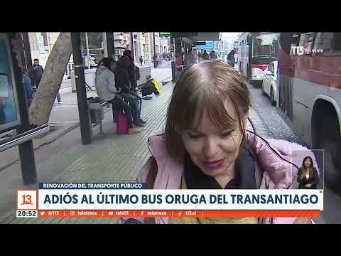 Deja de circular último bus oruga del Transantiago