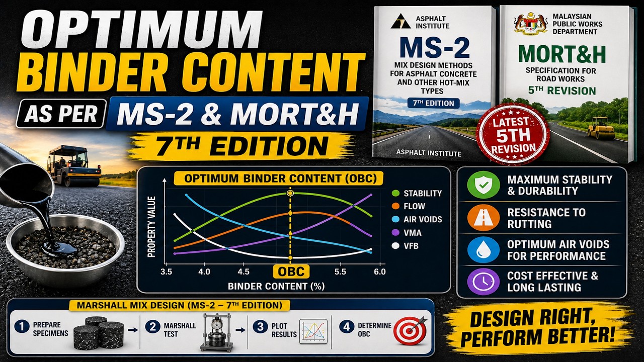 OPTIMUM BINDER CONTENT AS PER MS 2 & MORT&H 5th REVISION