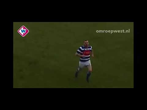 Jaap van Duijn scoort tegen Katwijk