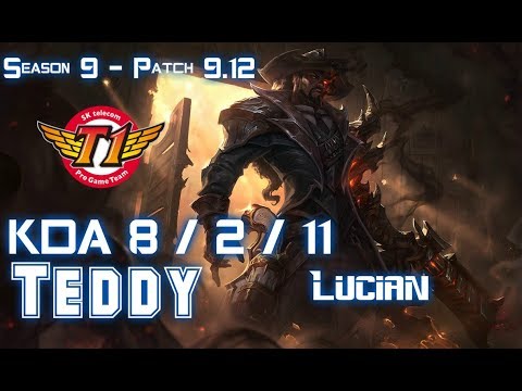 SKT T1 Teddy LUCIAN vs SIVIR ADC - Patch 9.12 KR Ranked