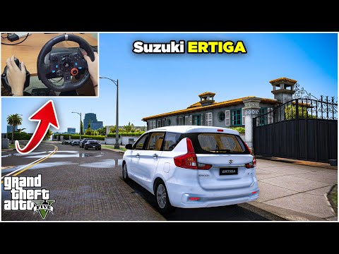 GTA 5 - Driving Suzuki Ertiga 2021 | Uber Driver | Logitech G29 Gameplay