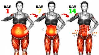 Get a FLATTER BELLY in 2 Weeks ➜ 30-Min Standing Abs + Waist Workout | At-Home No Equipment