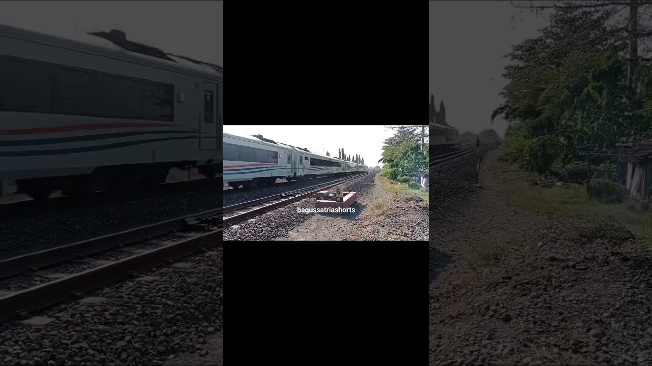 KA Argo Sindoro ngebut di PJL 169 Pemalang #shorts #youtubeshorts #railway