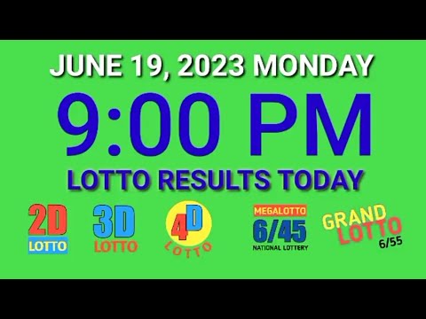 9pm Lotto Result Today PCSO June 19, 2023 Monday ez2 swertres 2d 3d 4d 6/45 6/55