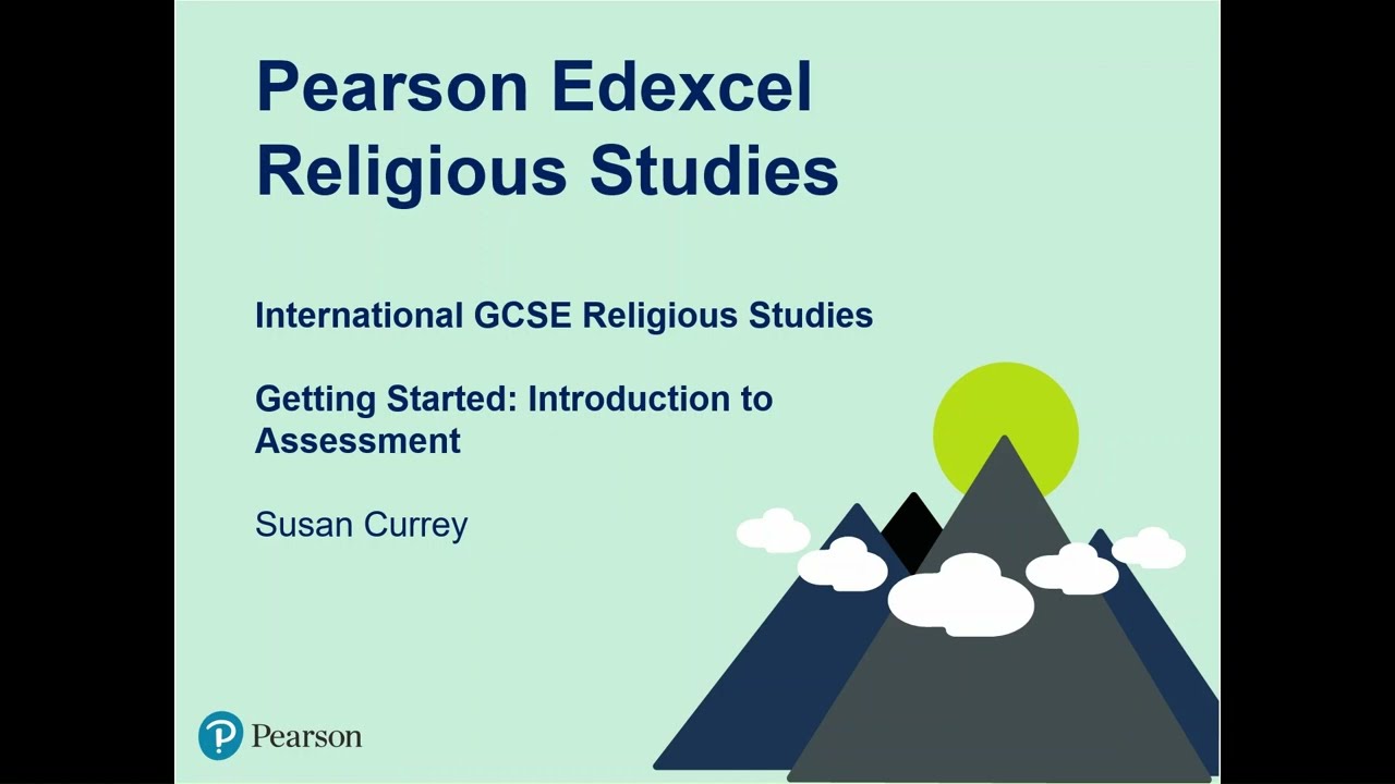 Pearson Edexcel International GCSE Religious Studies - Getting Started: Introduction to assessment