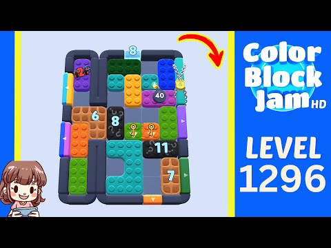Color Block Jam Level 1296 Solution Walkthrough