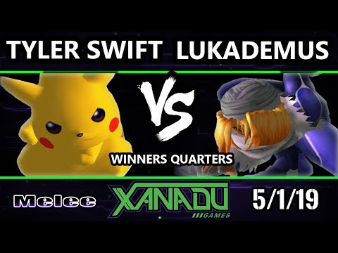 S@X 300 SSBM - Tyler Swift (Pikachu) Vs. Lukademus (Sheik) - Smash Melee Winners Quarters