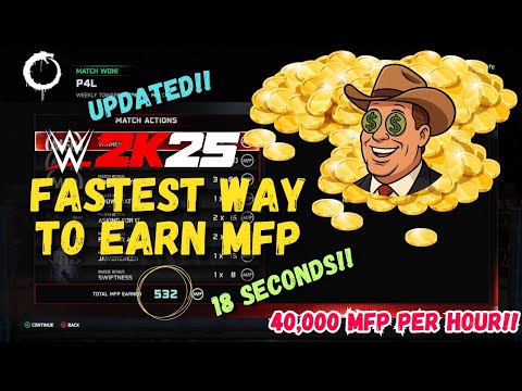 How to FARM 40,000 MFP PER HOUR!? - WWE 2K25 My Faction (EASY GRIND!!!)