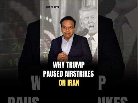 Why Trump Suddenly Paused Airstrikes on Iran #iran #iranisraelwar #iranwar #missilestrike #trump