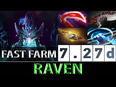 Raven [Phantom Assassin] 974 GPM Super Charged Fast Farm ► Dota 2 7.27d