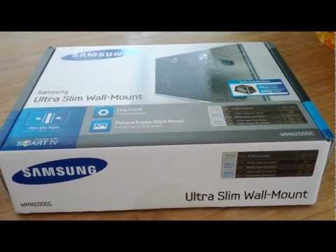 Howto: Mounting Samsung LED ES 8000  with Ultra Slim Wall-Mount WMN2000C