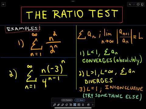 Using the Ratio Test to Determine if a Series Converges #1