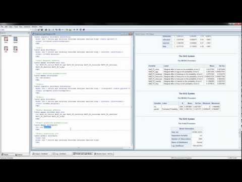 Probit and Logit Models in SAS