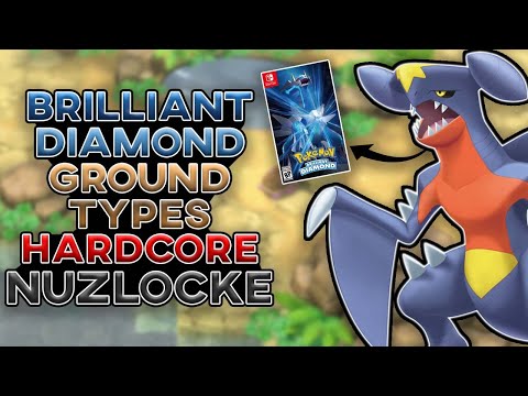 Can I Beat A Pokemon Brilliant Diamond Hardcore Nuzlocke With Only Ground Types?! (No items)